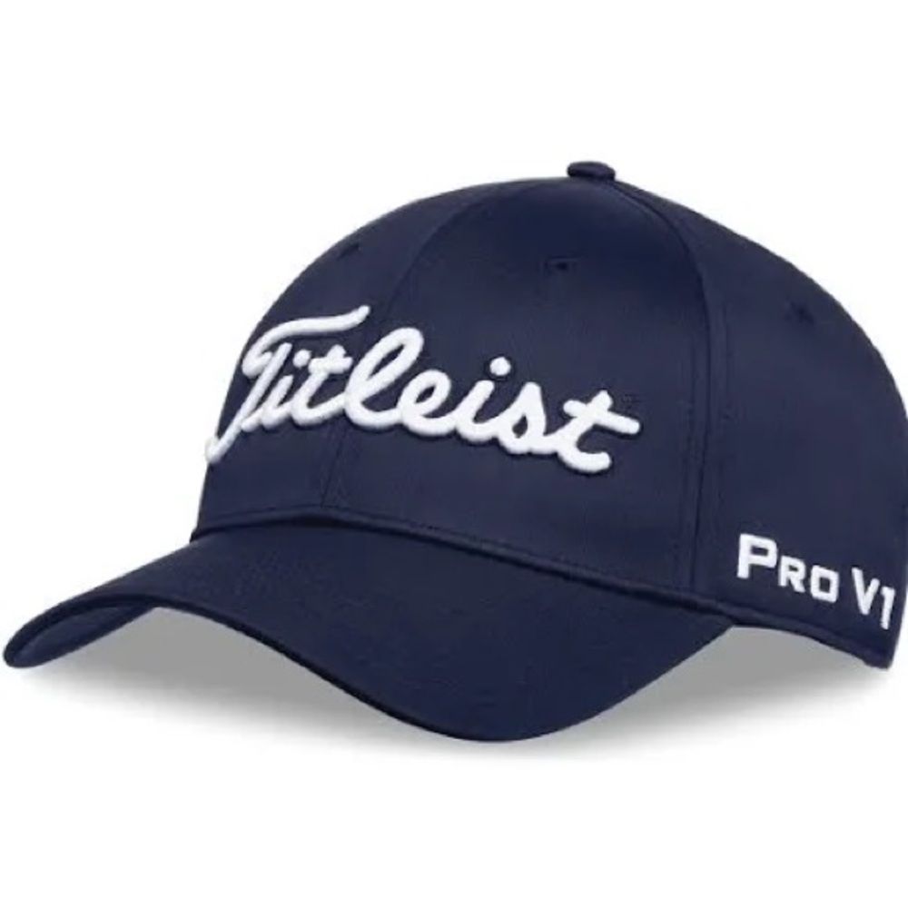Titleist Golf Cap Navy Blue with White FJ Script Logo